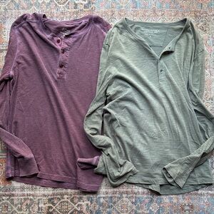 Long Sleeve Henley Tee Bundle